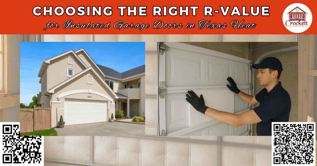 Choosing the Right R-Value for Insulated Garage Doors in Texas Heat - Crockett Garage Doors Co.