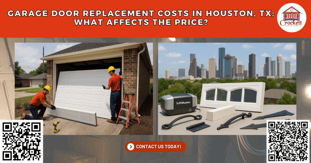 Garage Door Replacement Costs in Houston, TX: What Affects the Price? - Crockett Garage Doors Co.