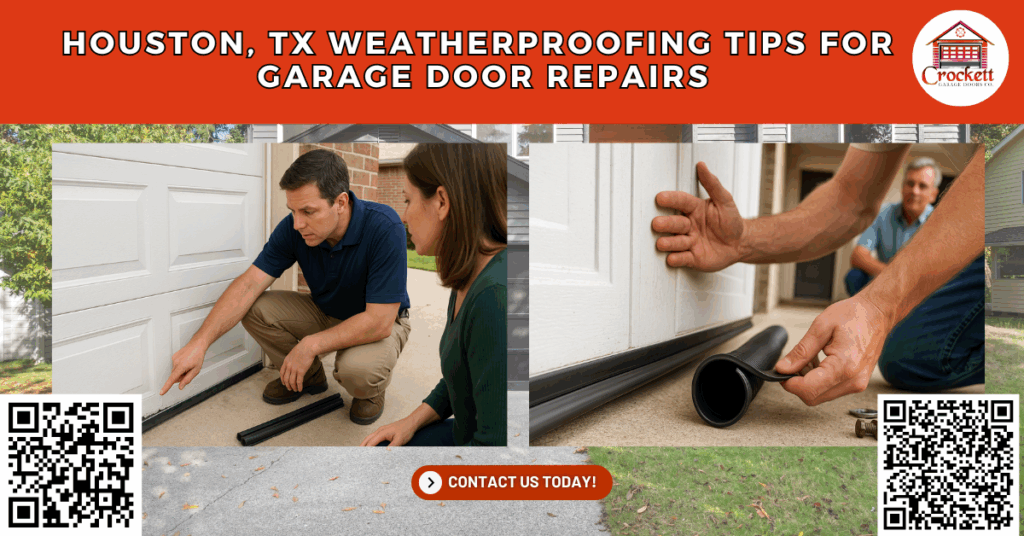 Houston, TX Weatherproofing Tips for Garage Door Repairs - Crockett Garage Doors Co.
