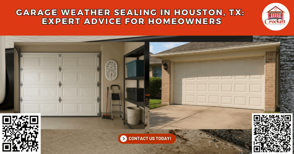 Garage Weather Sealing in Houston, TX: Expert Advice for Homeowners - Crockett Garage Doors Co.